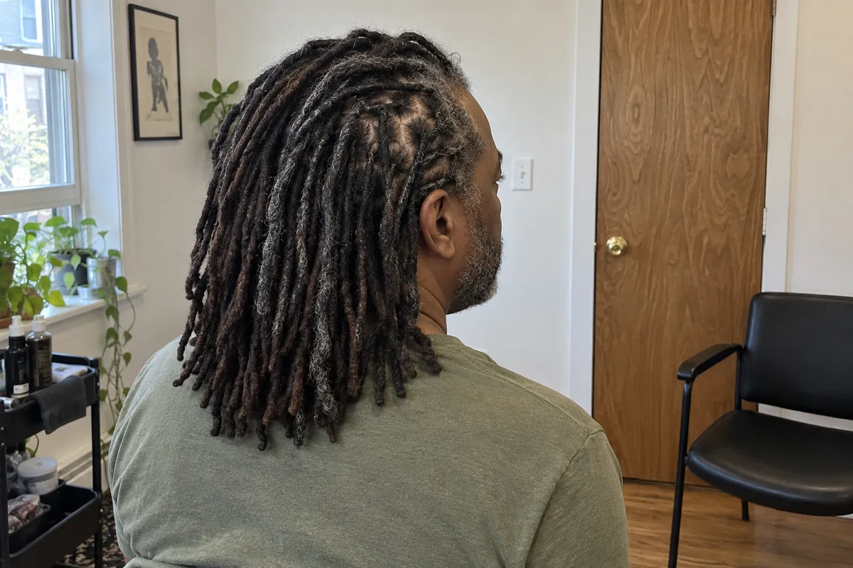 Example loc hairstyle